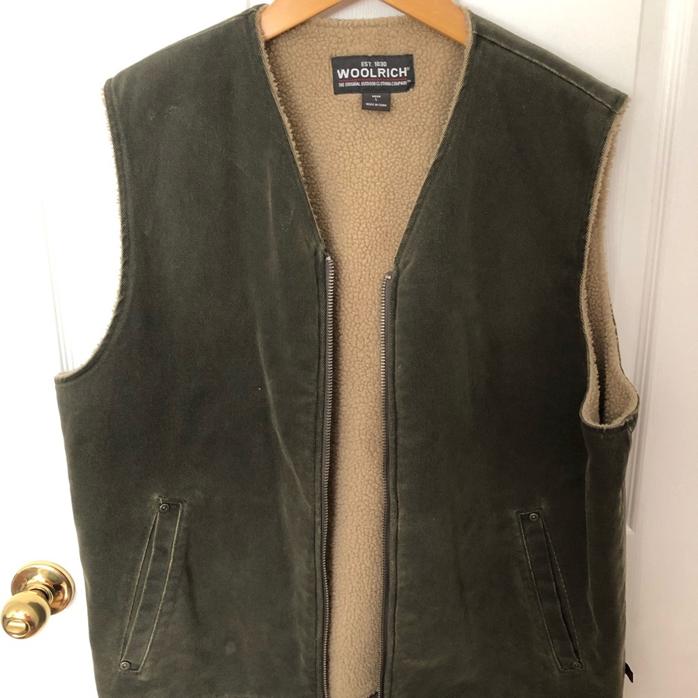 WOOLRICH Sherpa-Lined Work Vest, Men’s L
